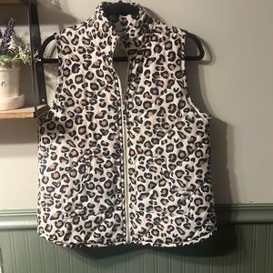 Mudpie Leopard Print Vest